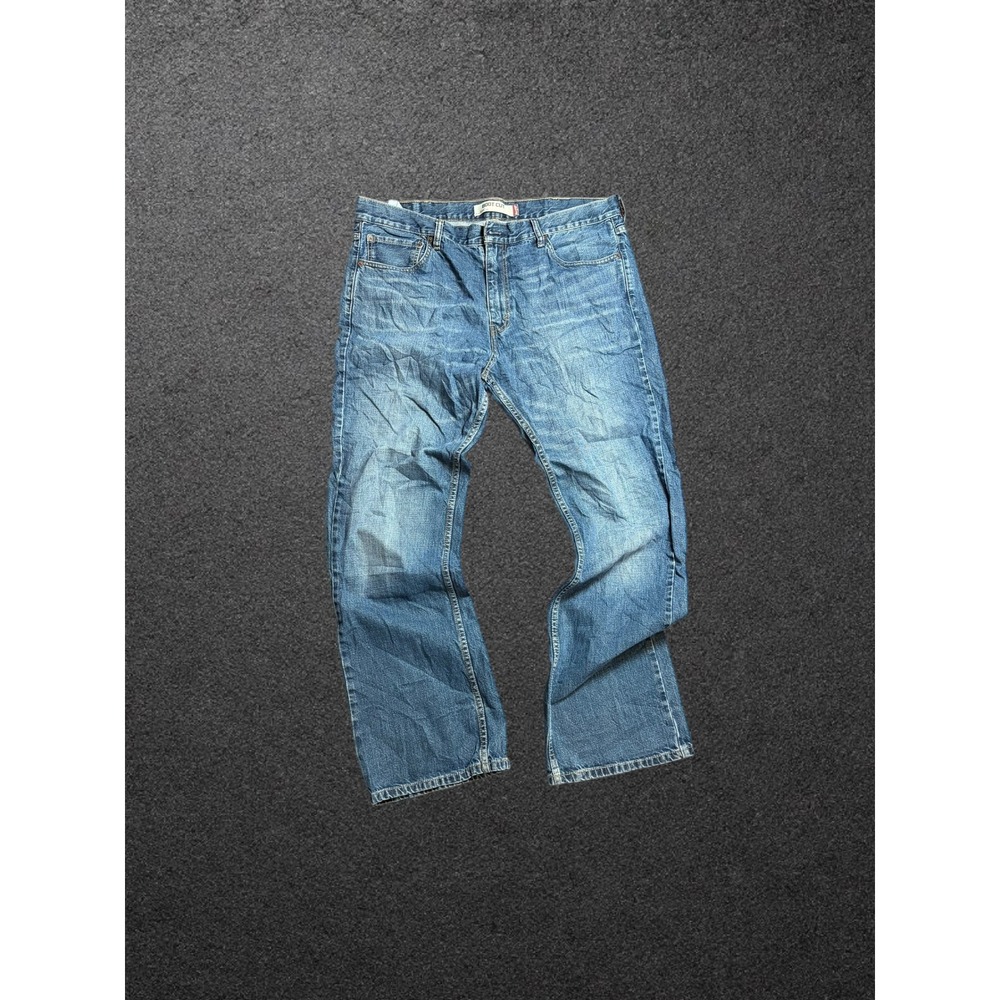 Levis 527 Slim Bootcut Jeans Mens 38x32 Blue Denim Medium Wash 100% Cotton